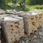 Гранитный плитняк 1 м² «Дорога», 60-80 мм, для мощения тротуаров, дорожек и парковки